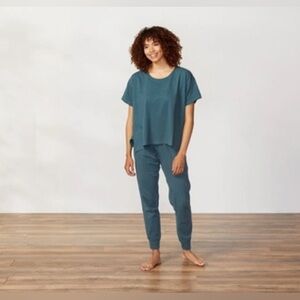 Coyuchi Women's Solstice Organic Jogger In Blue